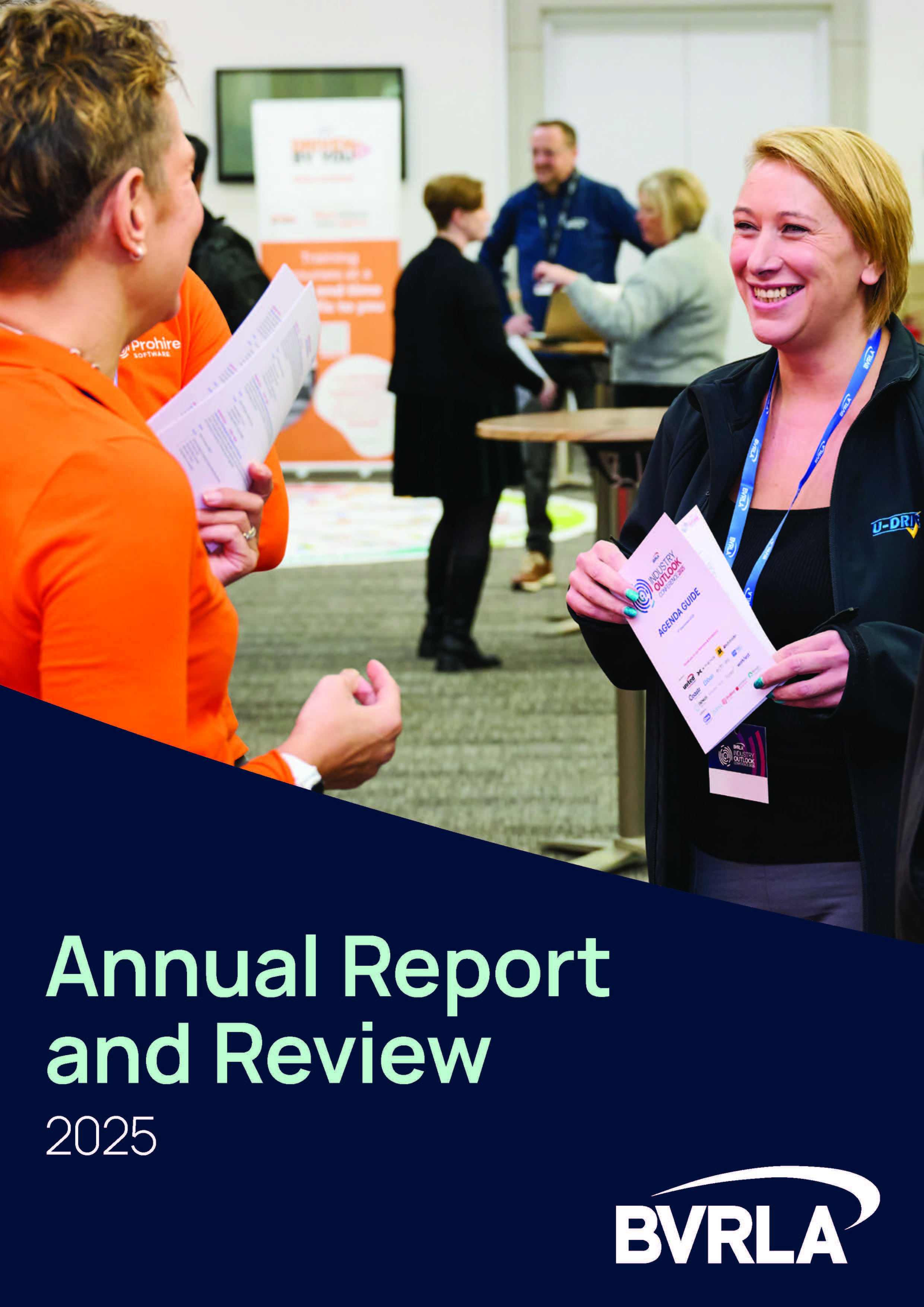 Front cover of BVRLA's Annual Report and Review 2025