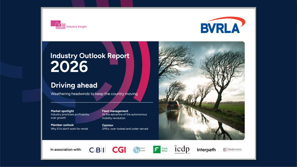 Front cover of the Industry Outlook Report 2026, featuring the headline 'Driving Ahead'